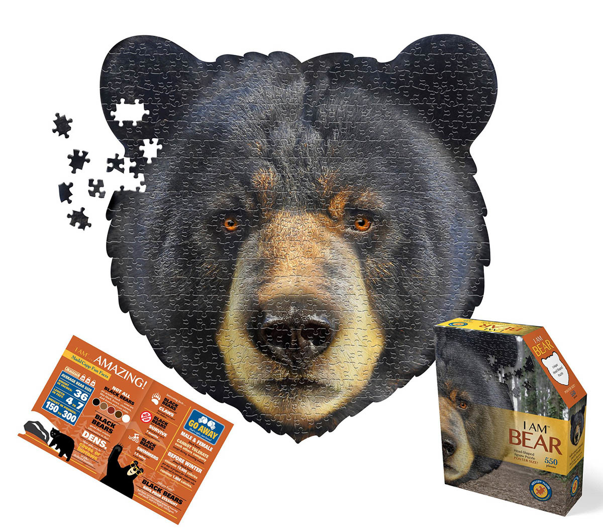 HEAD-SHAPED PUZZLE BEAR - Stage Nine Entertainment Store