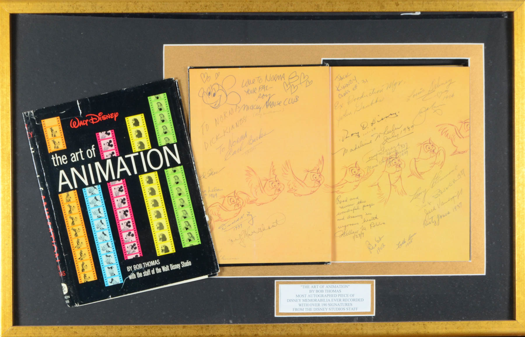 The Art Of Animation Book Signed Stage Nine Entertainment Store