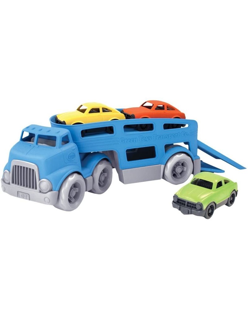 green toys car carrier vehicle set