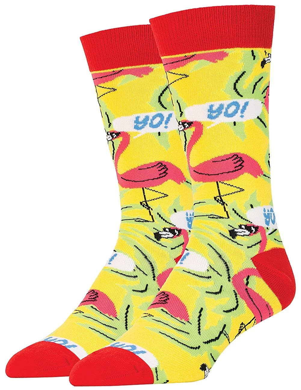 Pink Flamingos - Men's Crew Socks - Stage Nine Entertainment Store
