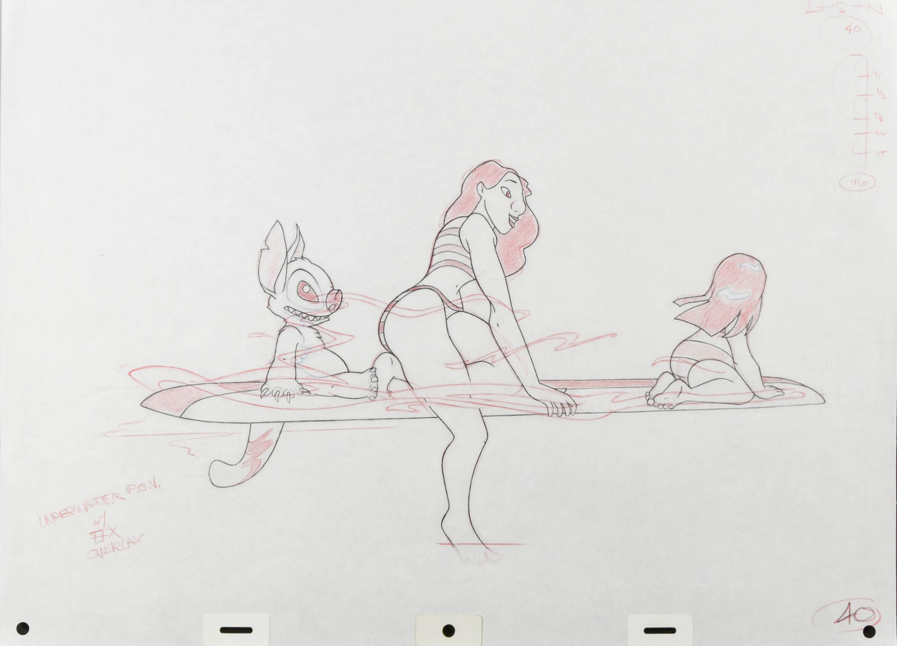 Lilo and Stitch Production Drawing - Stage Nine Entertainment Store