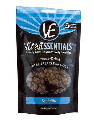 Vital Essentials Canine Freeze-Dried Beef Nibs Treats
