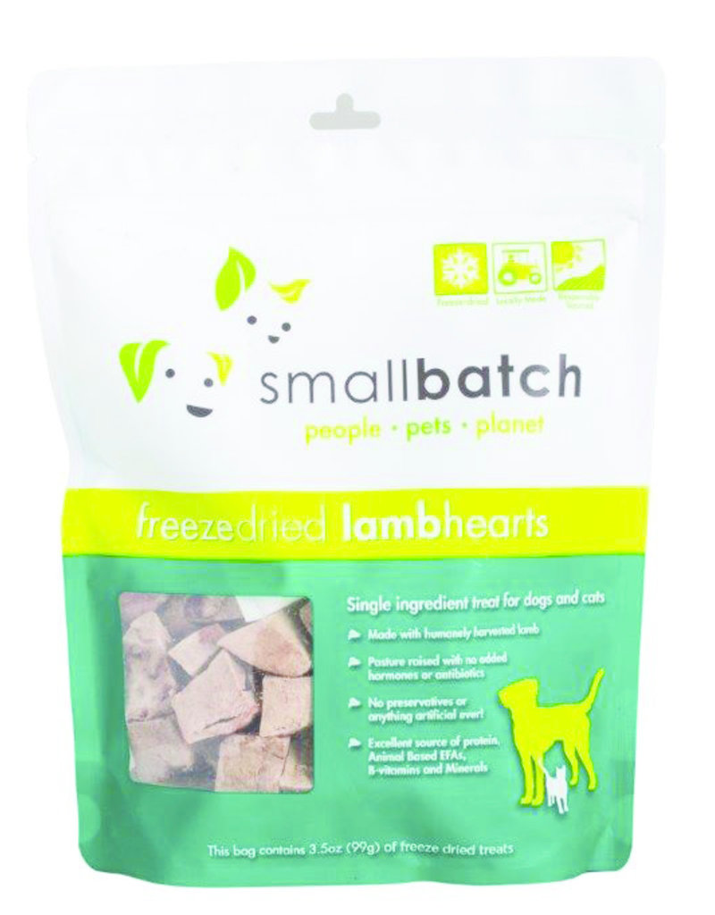 SmallBatch Pets Canine Freeze-Dried Lamb Hearts