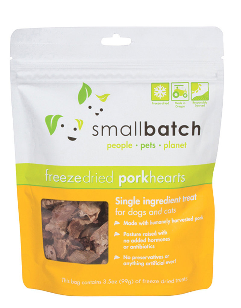 SmallBatch Pets Canine Freeze-Dried Pork Hearts