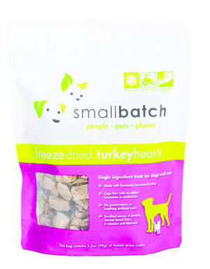 SmallBatch Pets Canine Freeze-Dried Turkey Hearts