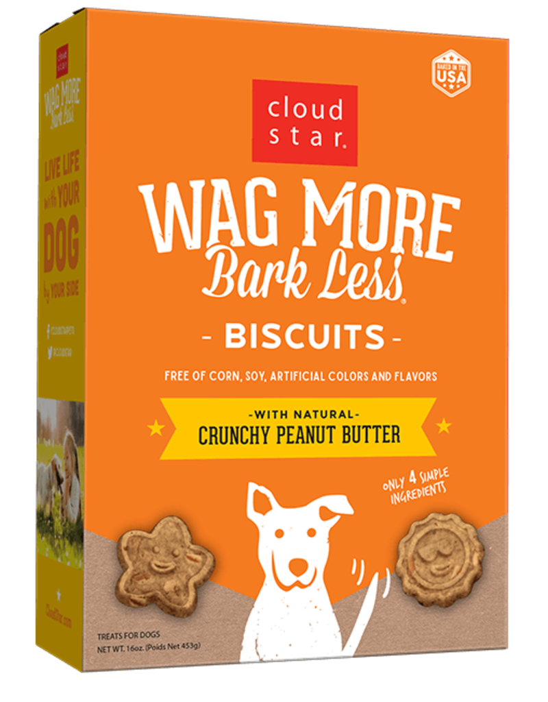 Cloud Star Canine Wag More Peanut Butter Biscuit