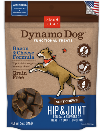 Cloud Star Canine Dynamo Dog Hip & Joint Bacon