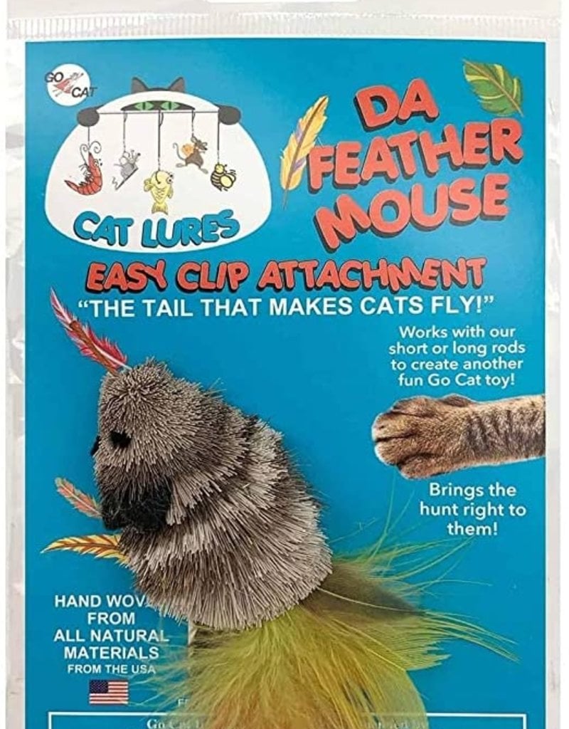 Go Cat Da Feather Mouse - Refill (Assorted Colors)