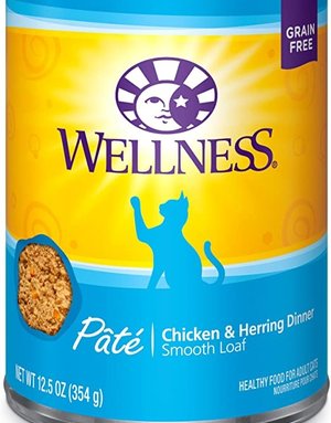 Wellness Pet Food Feline Grain-Free Chicken & Herring Dinner