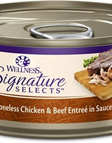 Wellness Pet Food Feline Grain-Free Signature Selects Chicken & Beef