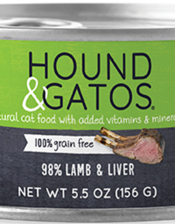 Hound & Gatos Feline Grain-Free 98% Lamb & Liver