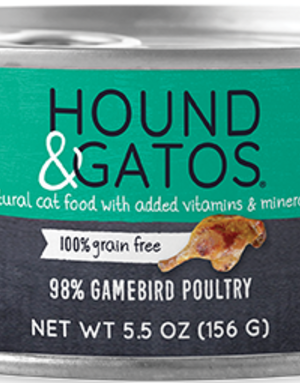Hound & Gatos Feline Grain-Free 98% Gamebird Poultry