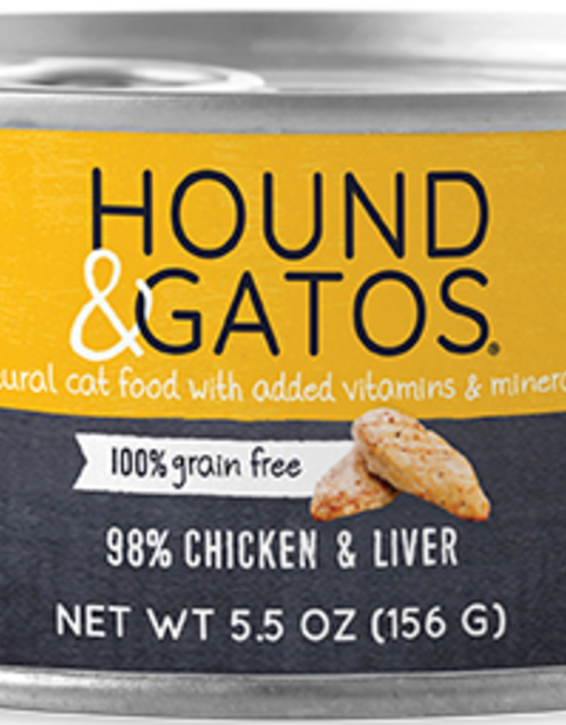 Hound & Gatos Feline Grain-Free 98% Chicken & Liver