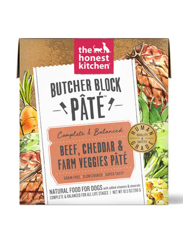 The Honest Kitchen Canine Butcher Block Pâté: Beef, Cheddar & Farm Veggies
