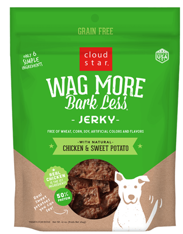 Cloud Star Canine Wag More Grain-Free Chicken & Sweet Potato Jerky