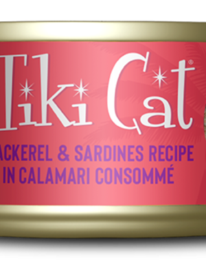 Tiki Pets Feline Grain-Free Mackerel & Sardine Recipe in Calamari Consomme