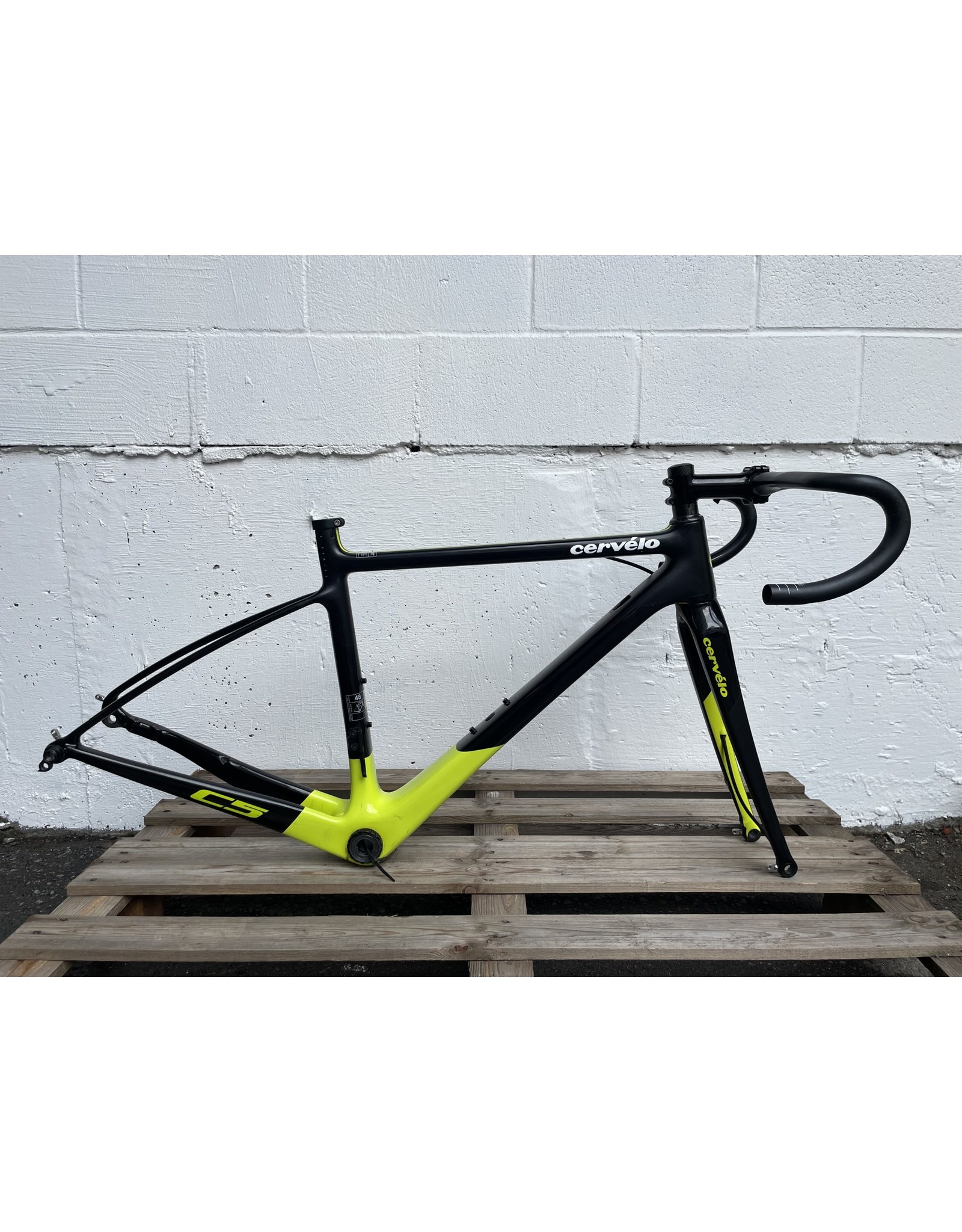 Cervelo C5 Black/Fluro Frameset 48cm 