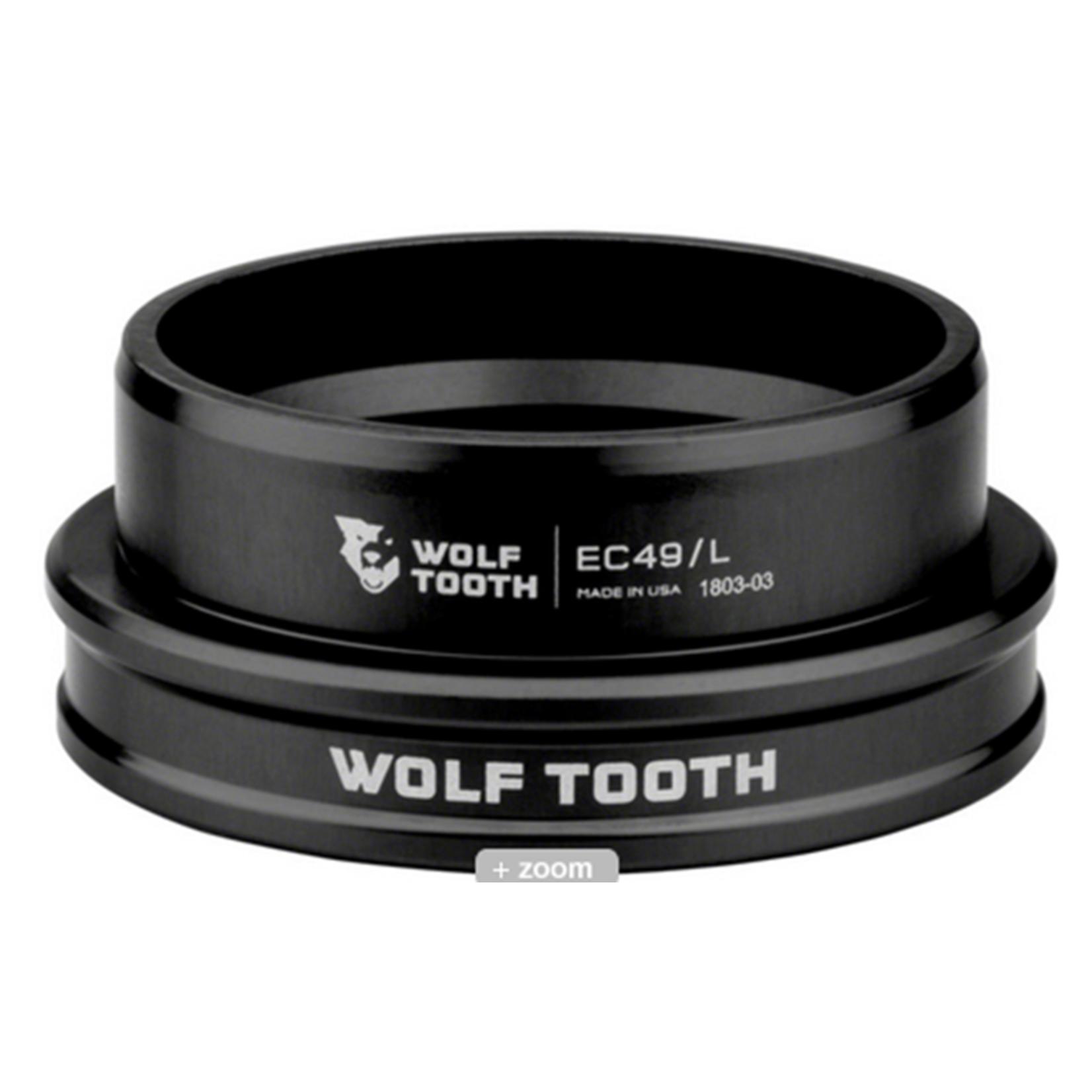 < Wolf Tooth Headset Lower EC49/40, Black
