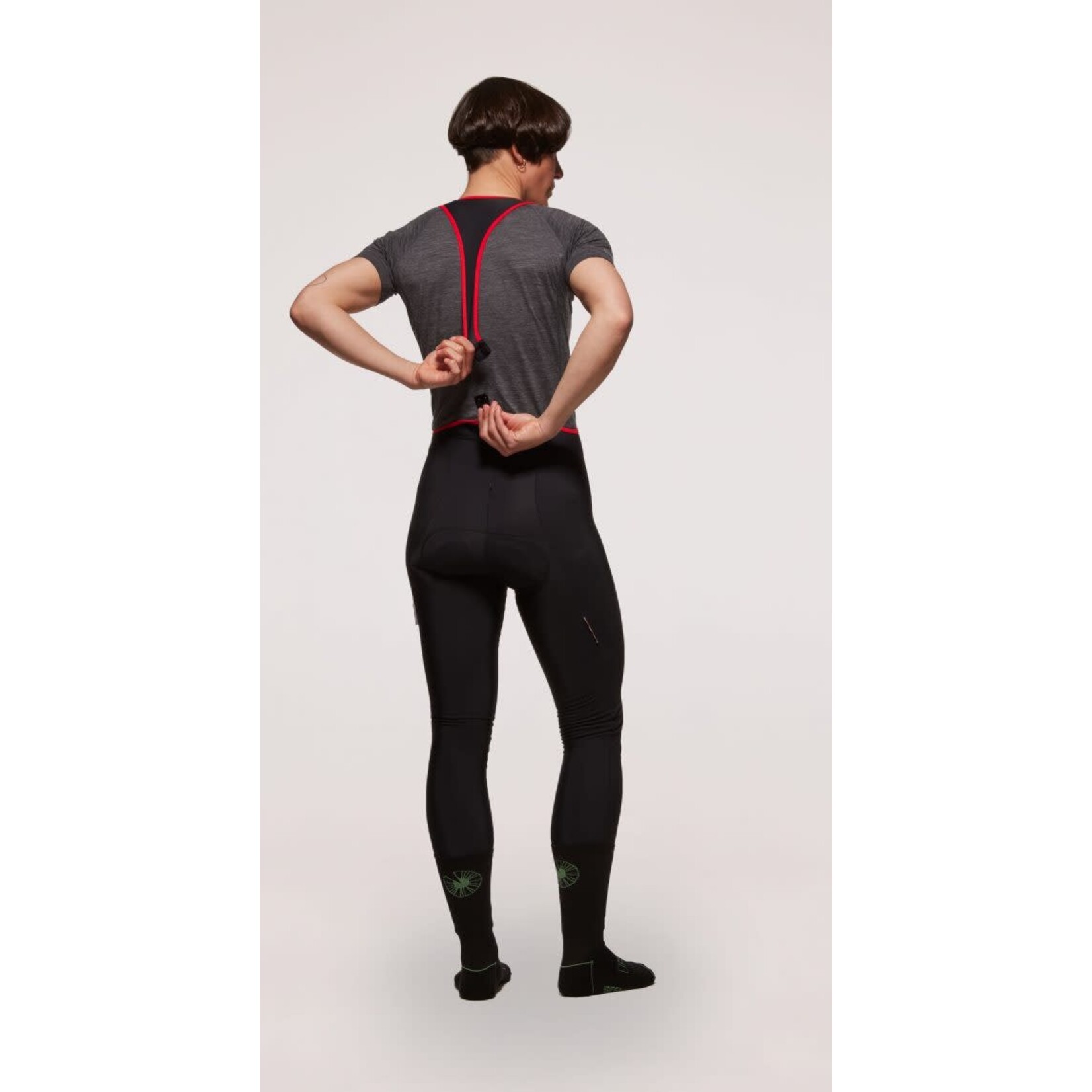 Iris Cycling Winter Bib Tights - Black - Broad Street Cycles