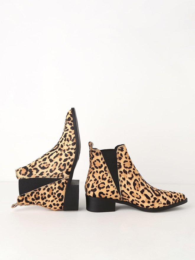 steve madden leopard chelsea boots