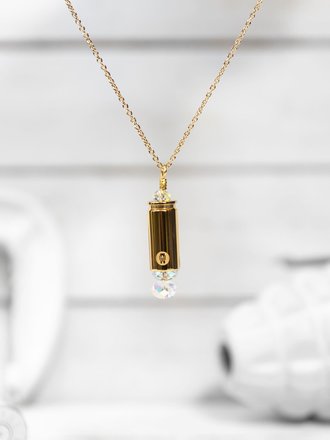 BRASS & UNITY MINI SHINE BRIGHTER NECKLACE BRASS & UNITY MINI SHINE BRIGHTER NECKLACE