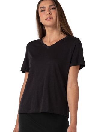 PURE + SIMPLE BLISS SHORT SLEEVE V-NECK T-SHIRT