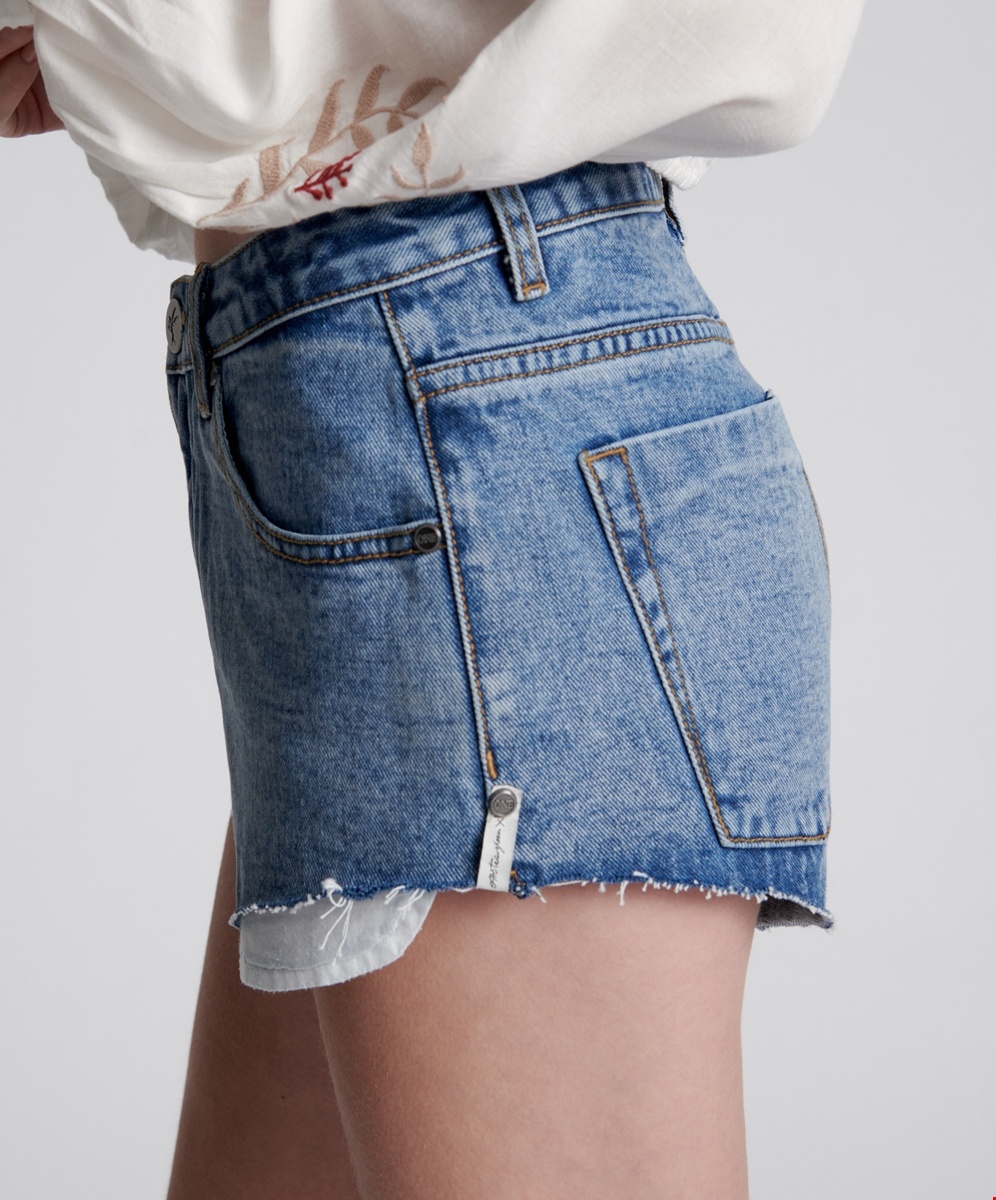 THE ONE FITTED CHEEKY DENIM SHORT - Honest Boutique