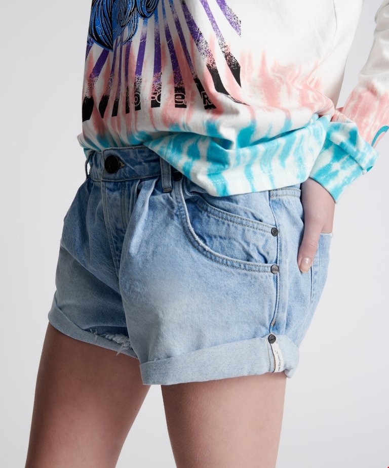 ONE TEASPOON SMITHS TAILORED LOW WAIST DENIM SHORT