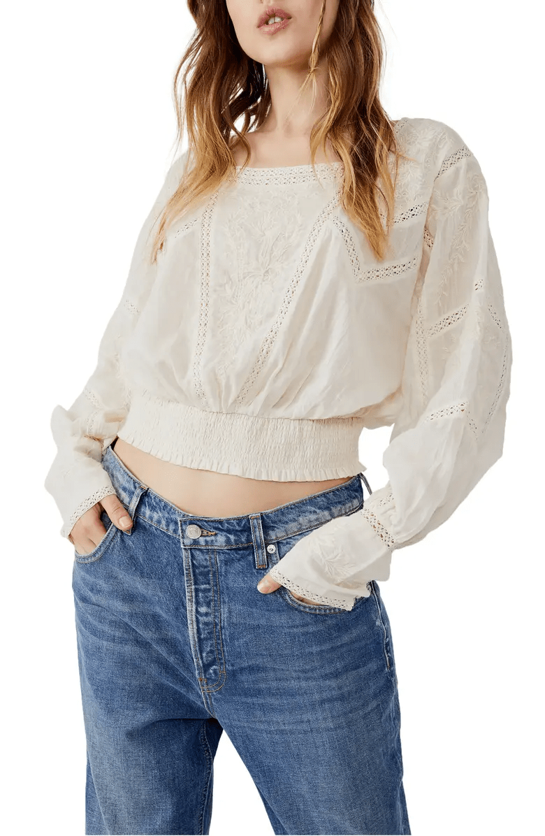 Lucky Brand White Cold Shoulder Tops For Women