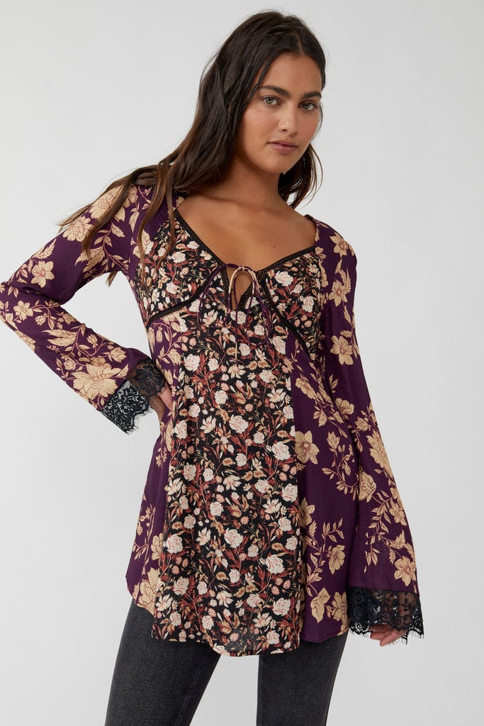 FREE PEOPLE ODETTE PRINTED TUNIC