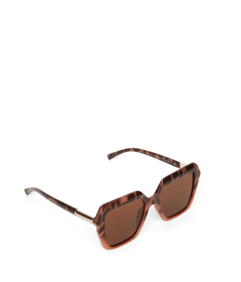 MATT AND NAT LOIS-2 RECYCLED SUNGLASSES IN PRINT BROWN MIX
