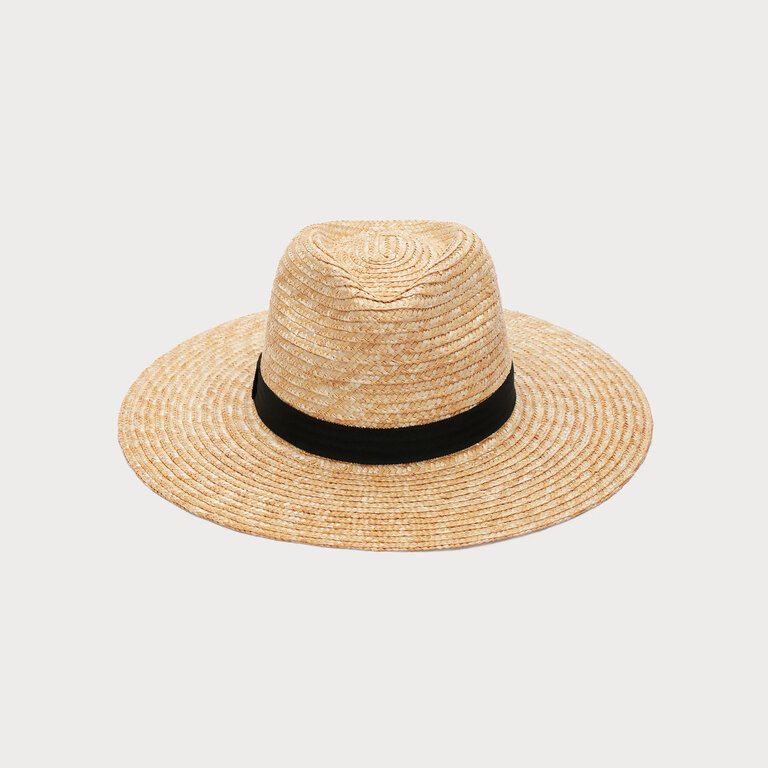 ACE OF SOMETHING RHEA FEDORA IN NATURAL/BLACK