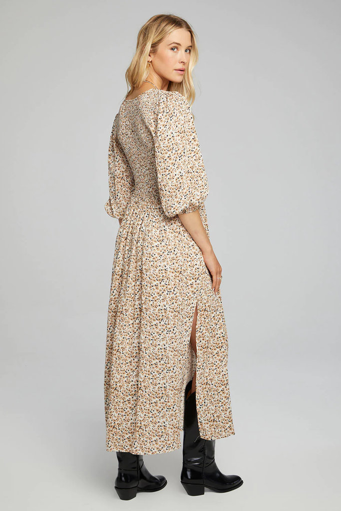 SALTWATER LUXE JANET MIDI DRESS IN NATURAL