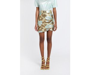 SEQUINNED SKIRT IN MULTI Honest Boutique