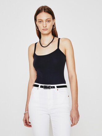 AG ADRIANO GOLDSCHMIED WITTNEY TANK IN EX-BLACK