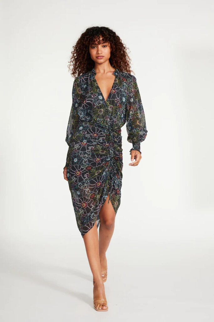 STEVE MADDEN ROMANY DRESS IN BLACK MULTI