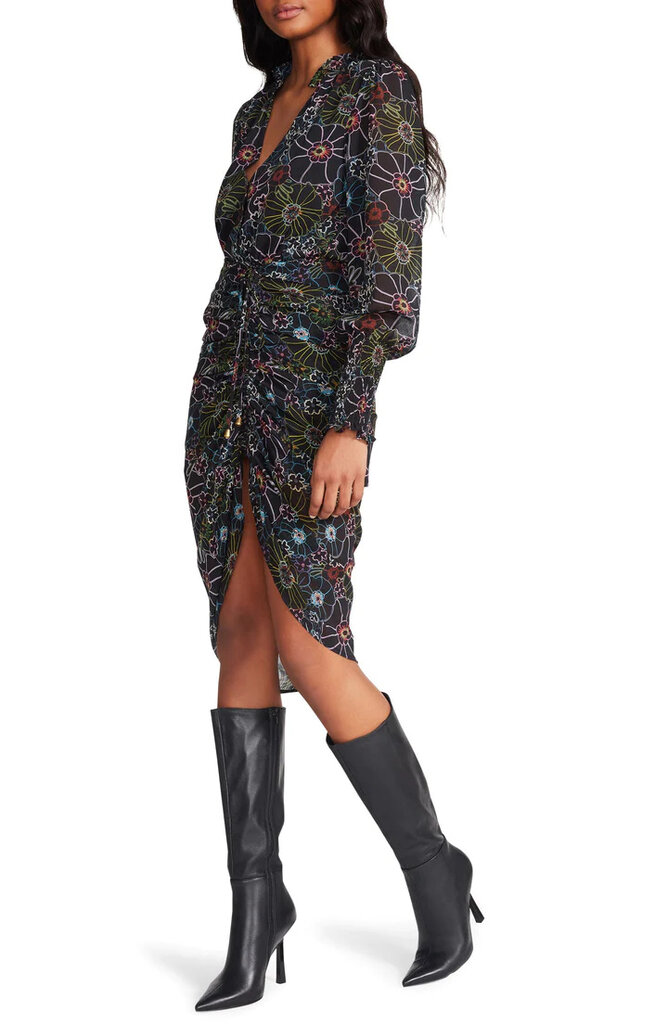 STEVE MADDEN ROMANY DRESS IN BLACK MULTI