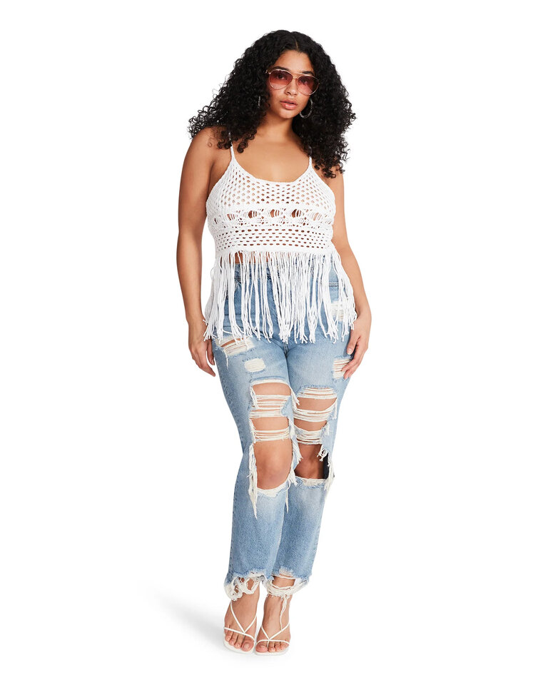 STEVE MADDEN RIA TANK IN OPTIC WHITE