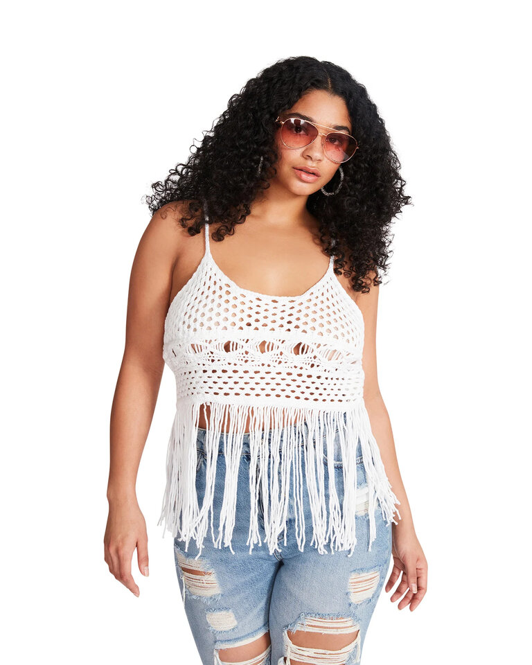 STEVE MADDEN RIA TANK IN OPTIC WHITE