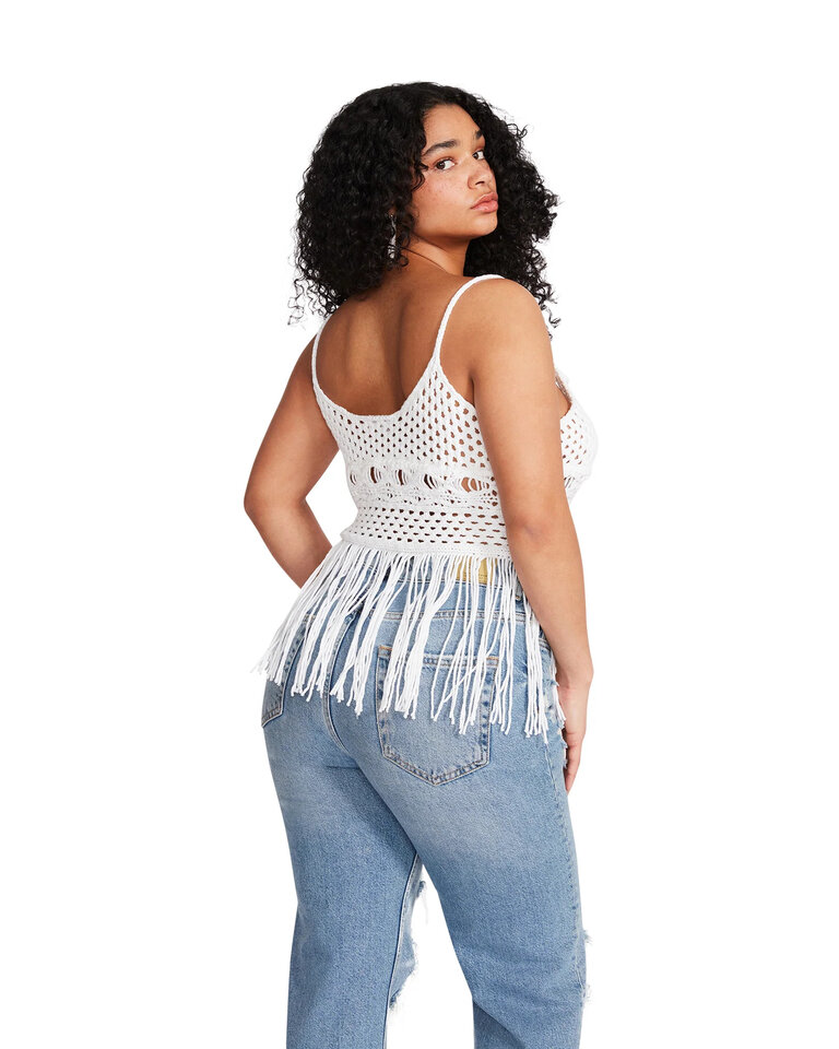 STEVE MADDEN RIA TANK IN OPTIC WHITE