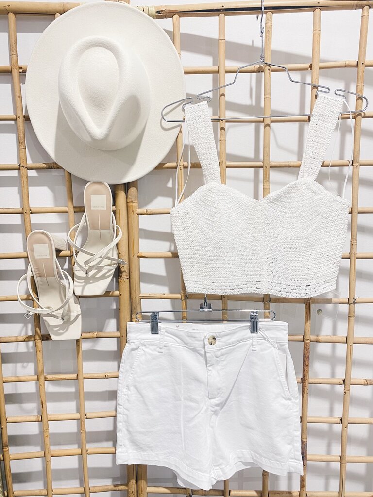 STEVE MADDEN LORENA TOP IN OPTIC WHITE