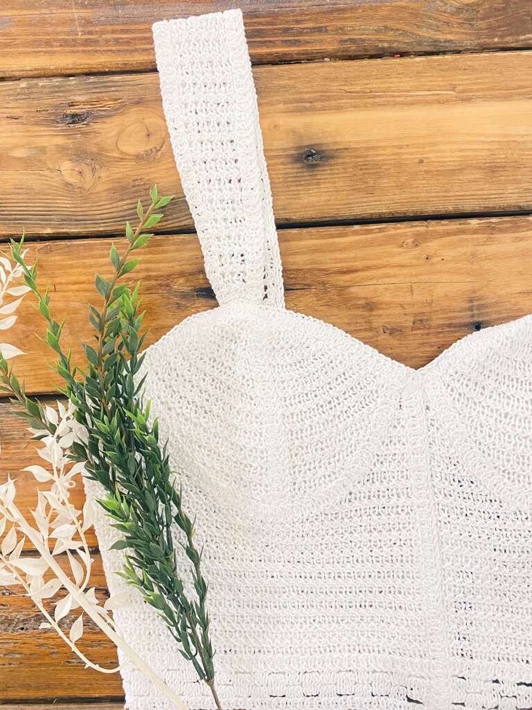 STEVE MADDEN LORENA TOP IN OPTIC WHITE