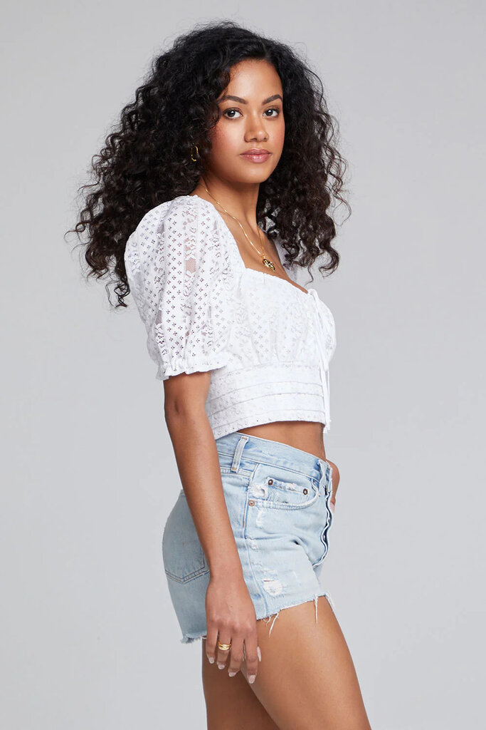 SALTWATER LUXE RIAZ TOP IN WHITE