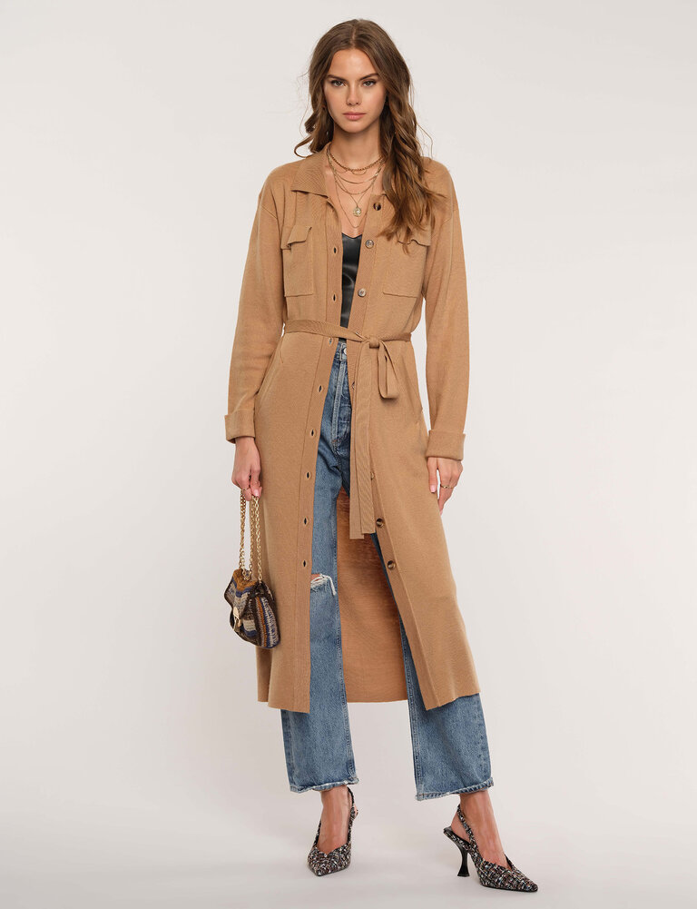 HEARTLOOM MELINA CARDI IN CAMEL