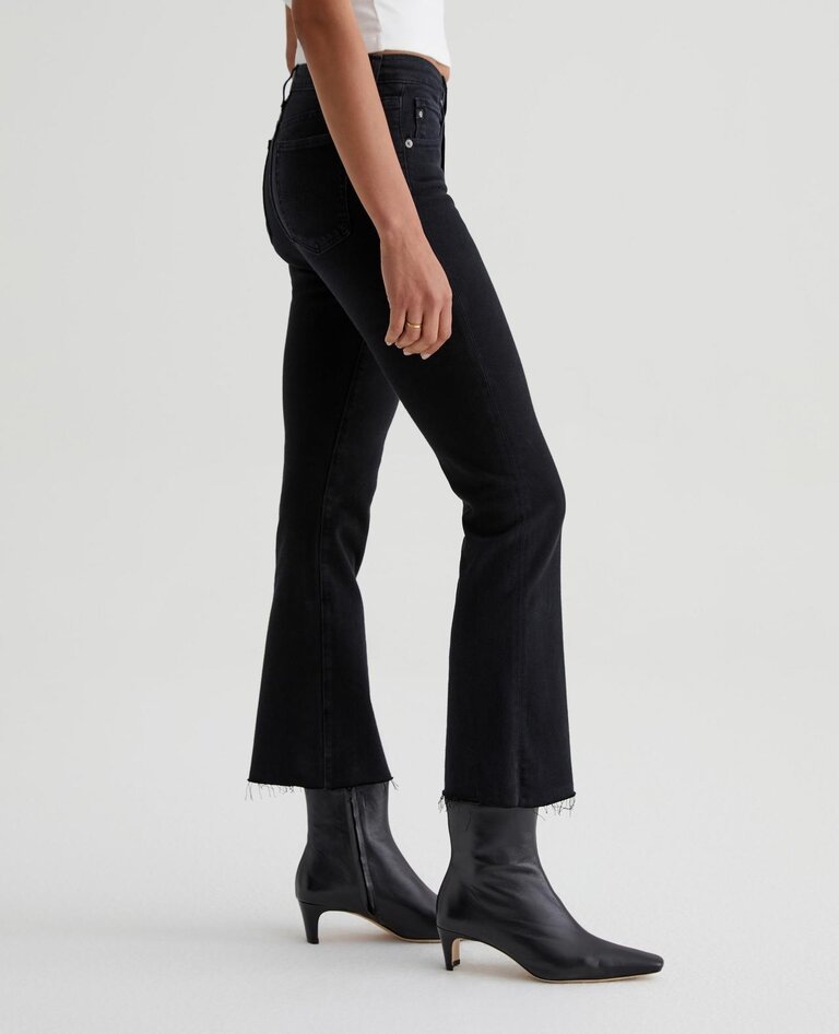 AG ADRIANO GOLDSCHMIED FARRAH BOOT CROP IN SULFUR BLACK