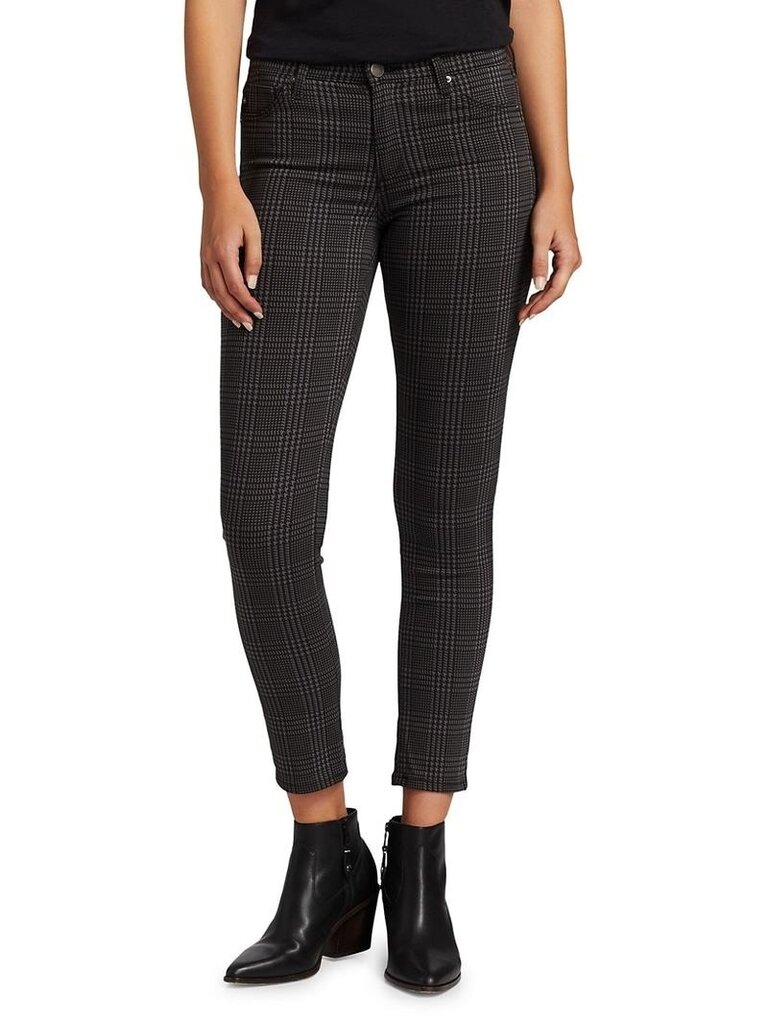 AG ADRIANO GOLDSCHMIED PRIMA ANKLE IN HOUNDSTOOTH PLAID FOLKSTONE