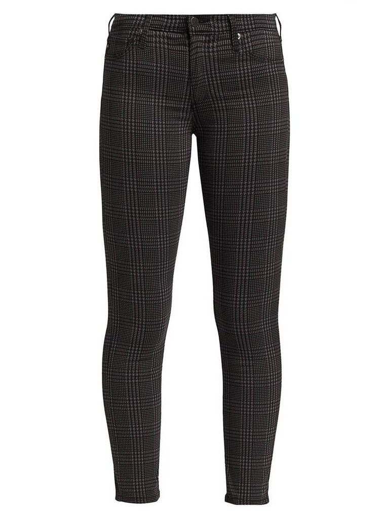 AG ADRIANO GOLDSCHMIED PRIMA ANKLE IN HOUNDSTOOTH PLAID FOLKSTONE