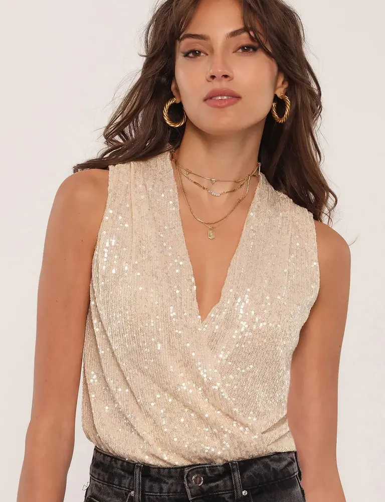 HEARTLOOM STONE BODYSUIT IN GILDED