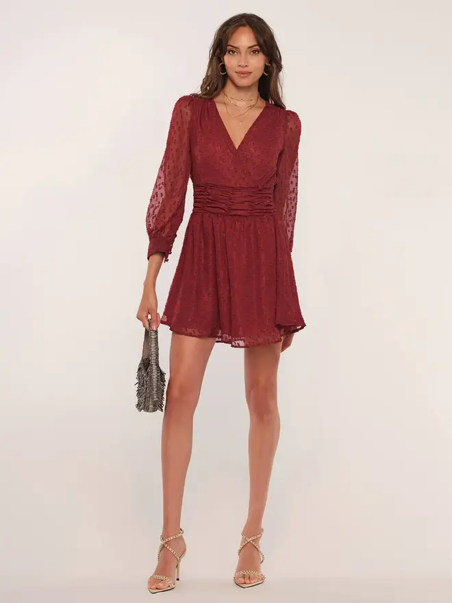 HARLIE MINI DRESS IN NATURAL - Honest Boutique