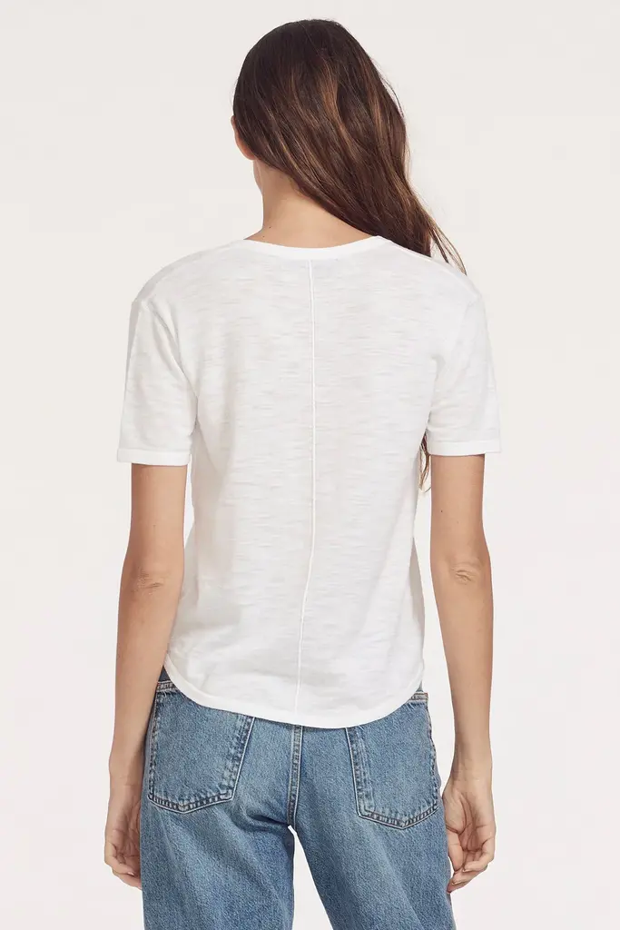 360 CASHMERE TINA TOP IN OPTIC WHITE